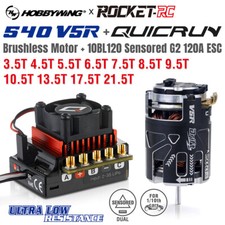 Hobbywing G2 120A ESC Rocket 540 Motor Sensored Brushless Combo for 1/10 RC Car