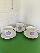 Portmeirion Cups and Saucers Dusk By Jo Gorman Coffee Tea Cup & Saucer X3 Mug
