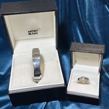 Mont Blanc Designer Ring & Bracelet/Bangle Matching Set Solid 925 Silver Women’s