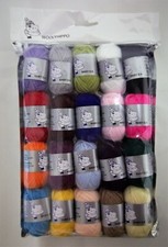 Mixed Job Lot DK Acrylic Yarn 20 balls 10g Craft Mini Balls Wool Woolyhippo.
