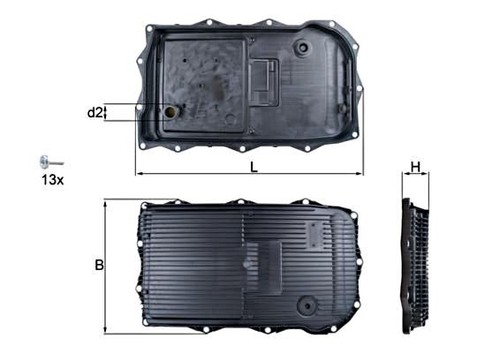 Automatic transmission oil pan - automatic,