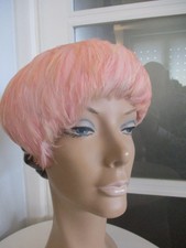 VINTAGE PINK FEATHER HAT