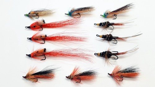 Salmon fly mixed size - 12,