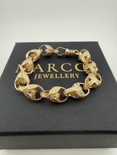 9ct Gold Tulip Bracelet 7.9"