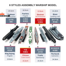 8 Styles Assemly Warship Model