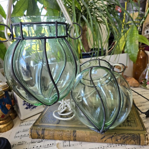 Vintage caged blown - caged,
