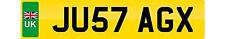 GANGSTER NUMBER PLATE JU57 AGX