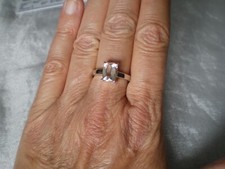 Mawi Kunzite ring, 2.49 carats, size P/Q, in 3.23 grams of 925 Sterling Silver