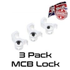 3 Pack MCB Lock Off Device - Miniature Circuit Breaker Lock Out - *UK Supplier*