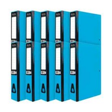 Pukka Brights Blue Box Files Foolscap Size Pack of 10 Office Filing Storage
