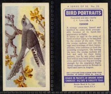 Brooke Bond, Bird Portraits, with address 1957 VG (any from 26-50 list)
