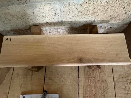 Solid oak wall shelf - solid, 17,5