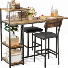 Dining Table Set for 2 w/ 2