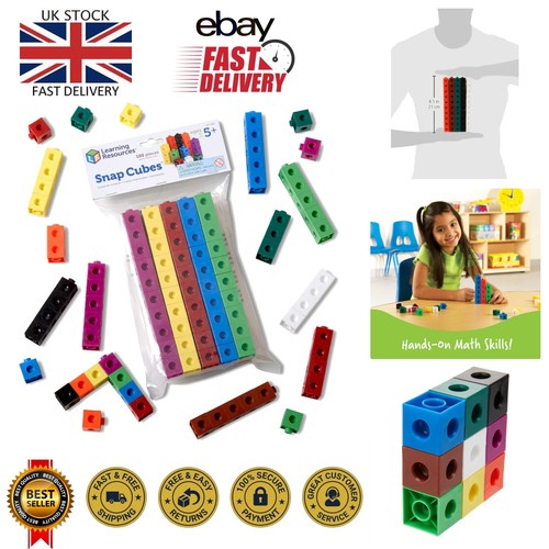 Colorful snap cubes - snap, 100