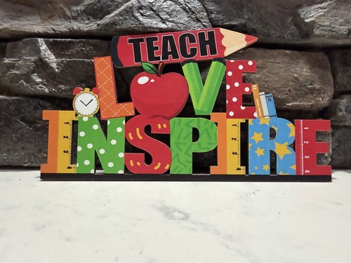 Teach love inspire colorful - love,