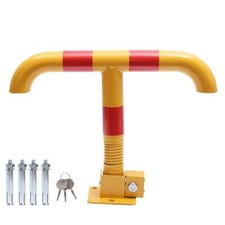 KATSU Car Parking Space Lock Bollard Ylw-Red T Shape  With Spring