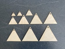 Wooden Triangles 1.5mm Birchwood with Hanging Holes