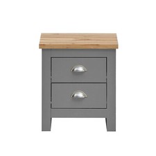 Light grey bedside table - light,