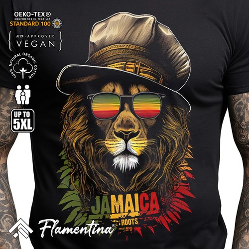 Reggae lion mens - lion,