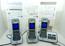 BT BT2500 Digital Cordless Phones With Answering Machine with 3 x handsets