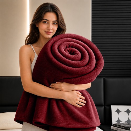 Fuzzy fleece blanket soft - soft, cozy
