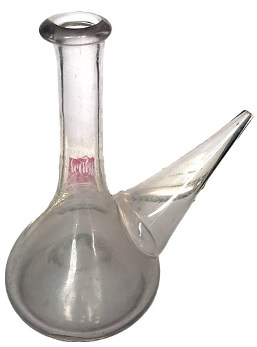 Spanish glass porron - glass,