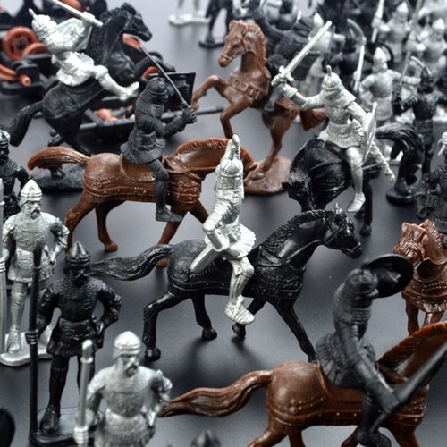 Pcs medieval knights horses - pcs,