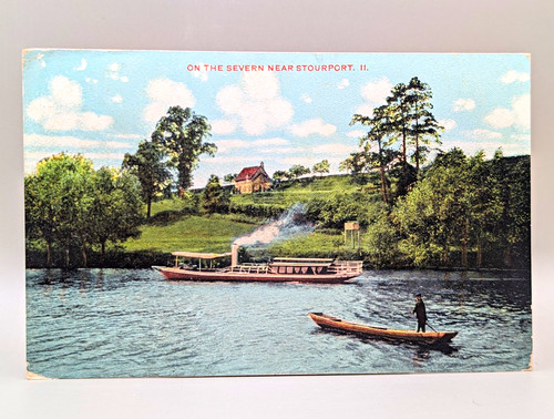 Printed postcard on the - printed,