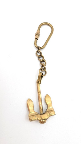 Vintage brass ship - brass, anchor