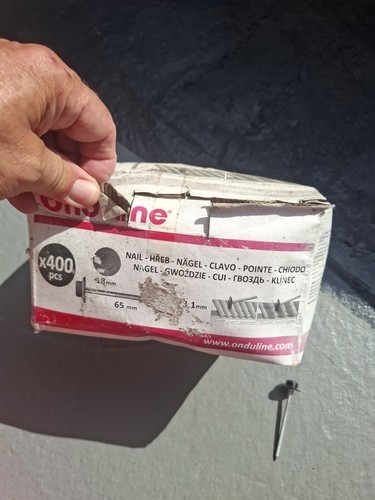 Genuine onduline roof - nails, /