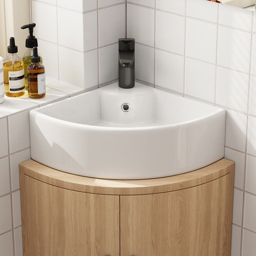 Horow corner basin - basin, white
