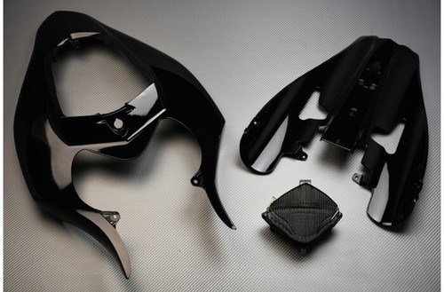 Black rear tail fairing smoke - fairing, +smoke