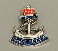 Royal Navy Anchor Military Lapel Pin Badge
