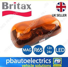 Britax A520 Series LED R65 Magnetic Amber Mini Lightbar 12/24v – A524.00.LDV