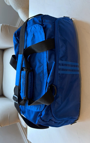 Adidas blue black duffle - adidas,