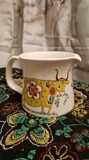 VINTAGE FIGGJO FLINT Dagros Cow Turi Design NORWAY POTTERY Milk Jug 1960s - 70s