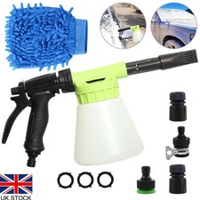 Snow Foam Car Wash Spray Gun Lance Hose Pipe Sprayer 1L Bottle Gloves & Adapter