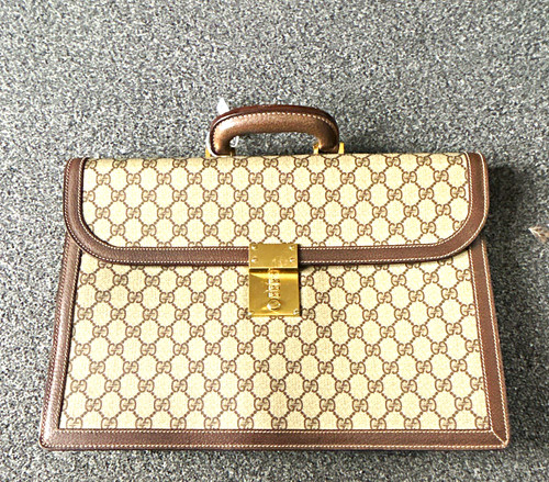 Gucci canvas leather lock - canvas, &