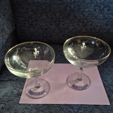 Two Vintage Babycham Glasses