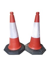 4x Heavy Duty Road Cones, 75cm