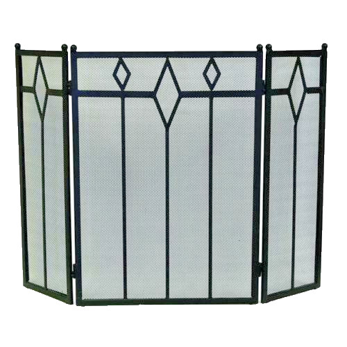 Fireplace screen black - screen,