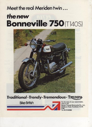 Triumph bonneville 750 - 750, t140s