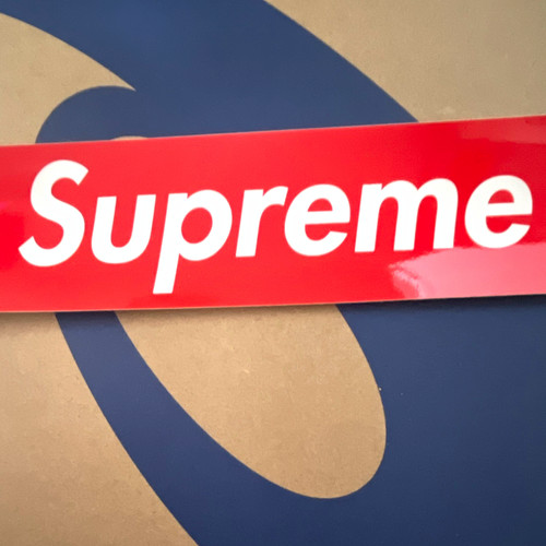 Supreme red white box logo - red,