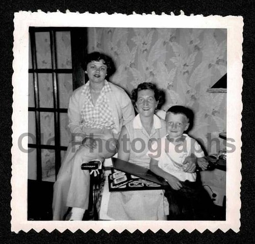 Family looking photo - family, @