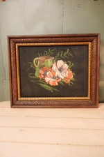 Vintage Floral Still Life Oil