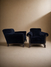Pair of Art Deco Velvet