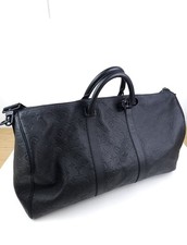 Louis Vuitton Keepall Bandoulière 50 Bag Noir Shadow