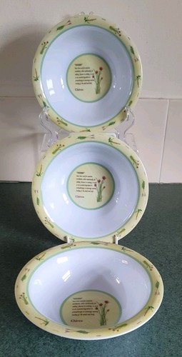 Melamine ware herbs - (three),
