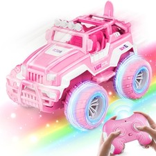 Own1One Pink Remote Control Cars, Toy Car for Girls Age 3-12, Remote Control Mon