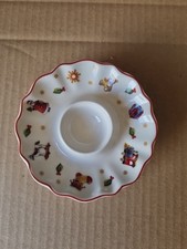 Villeroy & Boch Ceramic Egg Cup Saucer  Christmas Theme